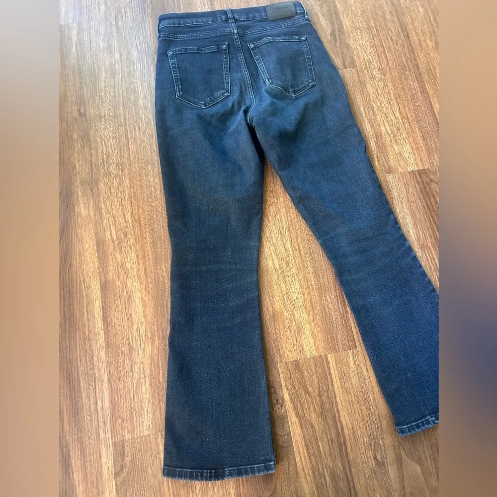 EVERLANE The Authentic Stretch Slim Bootcut Jean Dark Wash Casual Denim Size 26 - Picture 10 of 14